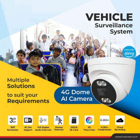 VigilantEye 4G Dome AI Camera – Vehicle Surveillance System